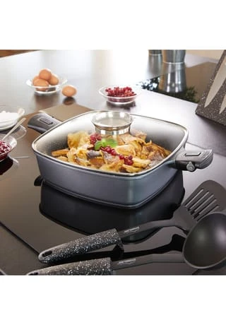 STONELINE® Eckpfanne "Imagination Plus", 24x24 Cm Gesamt: Länge 24cm, Breite 24cm 5 STONELINE® Eckpfanne "Imagination Plus", 24x24 Cm Gesamt: Länge 24cm, Breite 24cm – Bild 3