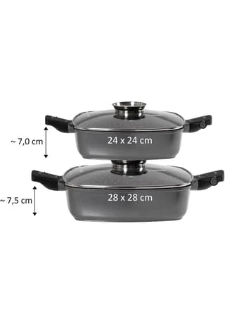 STONELINE® Eckpfanne "Imagination Plus", 24x24 Cm Gesamt: Länge 24cm, Breite 24cm 7 STONELINE® Eckpfanne "Imagination Plus", 24x24 Cm Gesamt: Länge 24cm, Breite 24cm – Bild 5