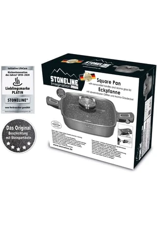 STONELINE® Eckpfanne "Imagination Plus", 24x24 Cm Gesamt: Länge 24cm, Breite 24cm 8 STONELINE® Eckpfanne "Imagination Plus", 24x24 Cm Gesamt: Länge 24cm, Breite 24cm – Bild 6