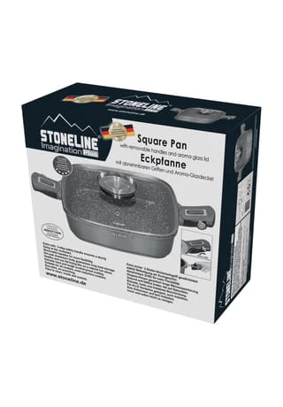 STONELINE® Eckpfanne "Imagination Plus", 28x28 Cm Gesamt: Länge 28cm, Breite 28cm 3 STONELINE® Eckpfanne "Imagination Plus", 28x28 Cm Gesamt: Länge 28cm, Breite 28cm