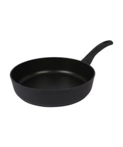Kuechenutensilien Ladenverkäufe 28 BALLARINI Rialto Schmorpfanne, Schwarz, Ø 28 Cm Gesamt: Länge 47cm, Höhe 7cm, Durchmesser 28cm