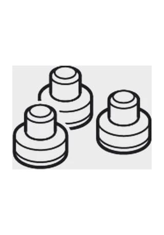 Silit Dichtkappen, Gummi, 3-teilig Gesamt: Länge 9cm, Breite 7cm, Höhe 1,8cm 3 Silit Dichtkappen, Gummi, 3-teilig Gesamt: Länge 9cm, Breite 7cm, Höhe 1,8cm