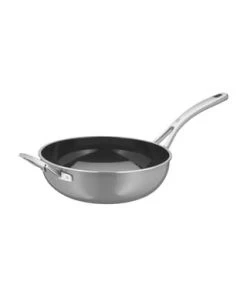 WMF Wok "Fusiontec", Ø 28 Cm Gesamt: Länge 59,5cm, Breite 29,5cm, Höhe 26cm, Durchmesser 28cm