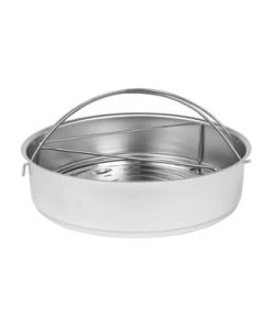 Fissler Schnellkochtopf-Zubehör Einsatz, Gelocht, Inkl. Dreibein Gesamt: Höhe 6cm, Durchmesser 26cm