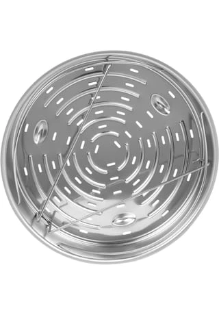 Fissler Schnellkochtopf-Zubehör Einsatz, Gelocht, Inkl. Dreibein Gesamt: Höhe 6cm, Durchmesser 26cm 4 Fissler Schnellkochtopf-Zubehör Einsatz, Gelocht, Inkl. Dreibein Gesamt: Höhe 6cm, Durchmesser 26cm – Bild 2