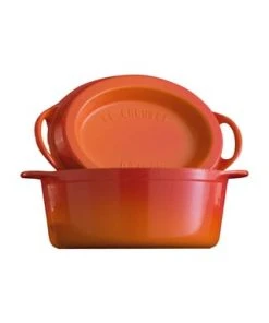 LE CREUSET® Bräter "Doufeu", Oval, Gusseisen, Ø 30 Cm, 5,7 L Gesamt: Durchmesser 30cm -Kuechenutensilien Ladenverkäufe unnamed file 428