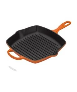 LE CREUSET® Grillpfanne "Signature ", Quadratisch, 26 X 26 Cm Gesamt: Länge 26cm, Breite 26cm