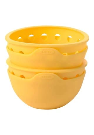 Oxo Eier-Pochierer 2er-Pack, Aus Silikon Gelb 4 Oxo Eier-Pochierer 2er-Pack, Aus Silikon Gelb – Bild 2