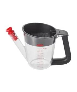 Oxo Fettabschneider "Good Grips", 0,5 L TRANSPARENT/ SCHWARZ