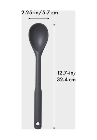 Oxo Silikon-Kochlöffel "Good Grips®", Grau, 35,5 Cm Dunkelgrau 7 Oxo Silikon-Kochlöffel "Good Grips®", Grau, 35,5 Cm Dunkelgrau – Bild 5