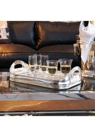 LOBERON Tablett Hayden Silber Silber 4 LOBERON Tablett Hayden Silber Silber – Bild 2