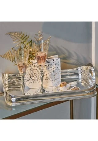 LOBERON Tablett Hayden Silber Silber 5 LOBERON Tablett Hayden Silber Silber – Bild 3