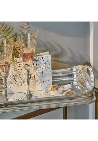 LOBERON Tablett Hayden Silber Silber 6 LOBERON Tablett Hayden Silber Silber – Bild 4