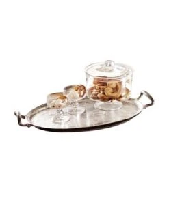 LOBERON Tablett Dionne Silber Silber