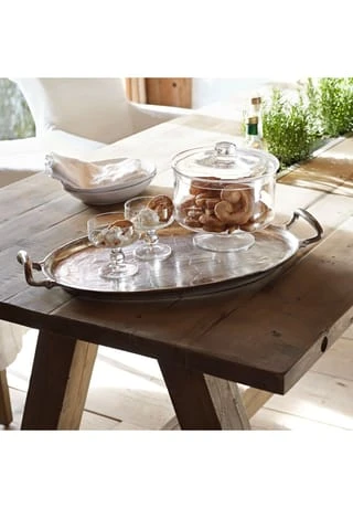 LOBERON Tablett Dionne Silber Silber 4 LOBERON Tablett Dionne Silber Silber – Bild 2