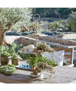 LOBERON Etagere Giselle Antiksilber Antiksilber -Kuechenutensilien Ladenverkäufe unnamed file 632