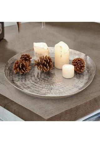 LOBERON Tablett Caelan Silber Silber 4 LOBERON Tablett Caelan Silber Silber – Bild 2