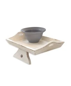 LOBERON Tablett Walcott Antikweiß Antikweiß