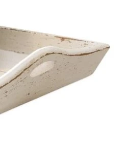 LOBERON Tablett Walcott Antikweiß Antikweiß -Kuechenutensilien Ladenverkäufe unnamed file 702