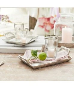 LOBERON Tablett 2er Set Florine Antiksilber Antiksilber 9 LOBERON Tablett 2er Set Florine Antiksilber Antiksilber -Kuechenutensilien Ladenverkäufe unnamed file 705