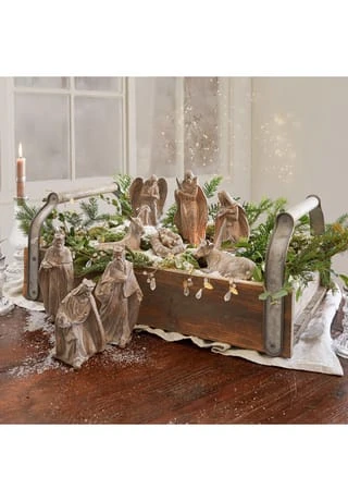 LOBERON Tablett Perryham Antikbraun Antikbraun 4 LOBERON Tablett Perryham Antikbraun Antikbraun – Bild 2