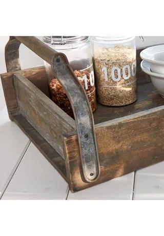 LOBERON Tablett Perryham Antikbraun Antikbraun 7 LOBERON Tablett Perryham Antikbraun Antikbraun – Bild 5