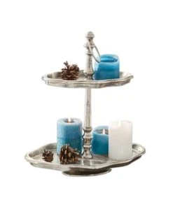 LOBERON Etagere Barberie Silber Silber