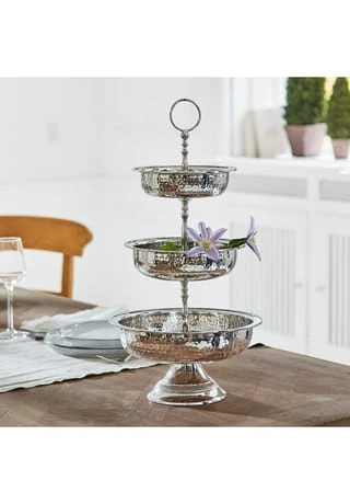 LOBERON Etagere Stephane Silber Silber 6 LOBERON Etagere Stephane Silber Silber – Bild 4