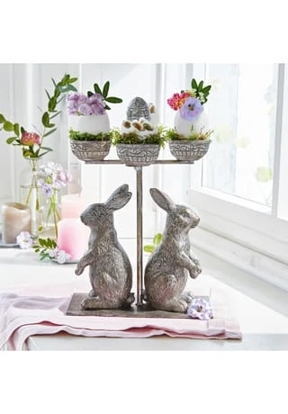 LOBERON Eieretagere Ilyes Grau Grau 4 LOBERON Eieretagere Ilyes Grau Grau – Bild 2