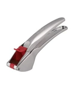 Zyliss® Knoblauchpresse Easy Release Mit Quick-Release-Funktion Silber-rot