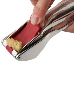 Zyliss® Knoblauchpresse Easy Release Mit Quick-Release-Funktion Silber-rot -Kuechenutensilien Ladenverkäufe unnamed file 769