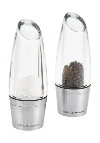 COLE & MASON Mühlen 2er-Set Milston Mit Hochwertigen Präzisionsmahlwerken Silber 3 COLE & MASON Mühlen 2er-Set Milston Mit Hochwertigen Präzisionsmahlwerken Silber