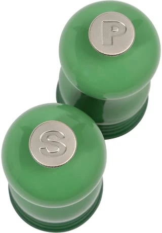 LE CREUSET® Salz- Und Pfeffermühlen Mini-Set, Keramik-Mahlwerk BAMBOO GREEN 4 LE CREUSET® Salz- Und Pfeffermühlen Mini-Set, Keramik-Mahlwerk BAMBOO GREEN – Bild 2