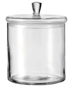 LEONARDO Glasdose "Top", Handgemacht Gesamt: Länge 16cm, Breite 16cm, Höhe 17cm