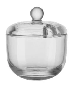 LEONARDO Zuckerdose "Delight", Klarglas Gesamt: Höhe 10,5cm, Durchmesser 9cm